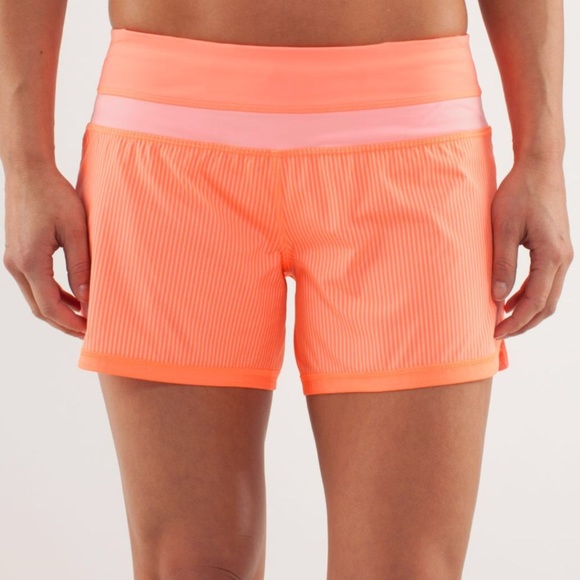 Lululemon Groovy Run Short, Pop Orange, Size 6 - Picture 3 of 9